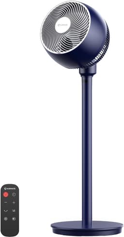 Stille Ventilator - Luchtcirculator - Zomerse Koelte - 12 Snelheden - 100 cm Hoog - Blauw — thumbnail 1