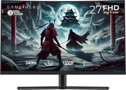 GAME HERO® 27 inch Full HD VA Curved Monitor - Gaming Monitor - 240hz Monitor - 1ms — thumbnail 1