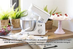 White-Label® Keukenrobot - Keukenmixer - Deegmachine Zwaar Deeg - Wit — thumbnail 5