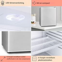 White-label Mini Koelkast - Minibar - Skincare Fridge - Zilver — thumbnail 4
