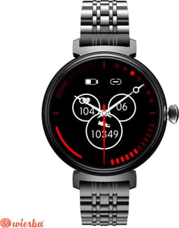 Wiesba Fashion Smart S7 - Sporthorloge met Hartslagmeter - Bloeddrukmeter - Stappenteller - Sport Horloge - Smart Watch Saturatiemeter - Smartwatch 1.04inch - 340x340 Resolutie - Donkergrijs — thumbnail 2