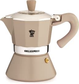 Pezzetti espressomaker - koffiemaker - 6 kops - aluminium - brons - inductie - gas - elektrisch - percolator - moka pot — thumbnail 1