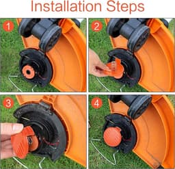 Spoeldoppen veer reserveonderdelen - compatibel met spoeldeksel RC-100-P grasmaaiers — thumbnail 5