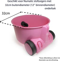 Dparts 12" filter geschikt voor Numatic - voor alle 9 liter Henry en Hetty stofzuigers - Next - Plus - Charles - George - PPR240 - Primair TriTex stofzuigerfilter - nr. 604165 — thumbnail 2