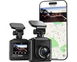 Geavanceerde Dashcam Wi-Fi 2K – Mini Voorruitcamera Voor Auto's – Ondersteunt Externe GPS-module – Super Nachtzicht – Loop Recording – 24/7 Parkeermodus – 170° Groothoek – IPS-scherm – G-sensor – Compact Ontwerp