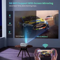 Mini Beamer - Projector - Home Theater - Beamer - Mini Projector - Cinema Beamer — thumbnail 2