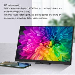 Touchscreen Draagbare Monitor - Tweede Externe Monitor - 16 Inch - Type C Poort - Ingebouwde Dubbele Luidsprekers - 1920x1200 60HZ - voor Laptop — thumbnail 3