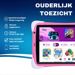 Balou ChildTab XL Kindertablet 10.1 inch - Roze of Blauw - 128GB (64GB+64GB) + 4GB RAM - Inclusief Gratis Screenprotector en 64GB SD-kaart - Ouderlijk Toezicht & Lange Batterijduur — thumbnail 4