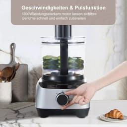 Keukenmachine - 11 in 1 - Multifunctionele Keukenmixer - Sinaasappelpers - Bonenmaler - 1300W — thumbnail 5