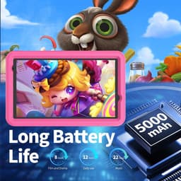 Elementkey Ai-Kids Pro - 8 Inch Kindertablet Android 13, 128GB - 8GB ram - Opslag en Schokbestendige Behuizing Kinderen - Roze — thumbnail 4
