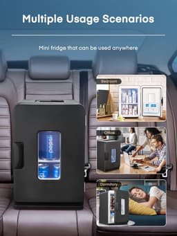 Equivera Mini Fridge for Drinks - Kleine Koelkast - Mini Koelkasten - Minibar - Mini Fridge - Mini Koelkast - Mini Koelkastje - Must have voor in Huis! — thumbnail 5