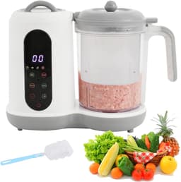 Elektrische Keukenmixer - Keukenmachine Multimixer - Snel Ingrediënten Bereiden - 450W Krachtige Motor - 400ml Inhoud - Wit — thumbnail 1