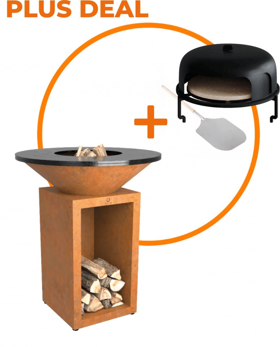 Bundel Deal: OFYR Classic Cortenstaal Storage 85 + GRATIS Pizza Oven — afbeelding 1