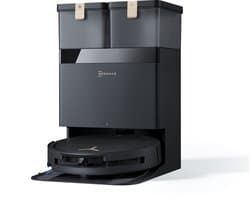ECOVACS - DEEBOT T50 Pro OMNI BLACK GEN 3 - TruEdge 2.0 Adaptive Edge Cleaning - 25000Pa Powerful Suction - ZeroTangle 3.0 Anti-tangle Technology - Auto-lift Mopping en tapijt schoonmaak strategie - AI Instant Re-mop - TrueMapping 2.0