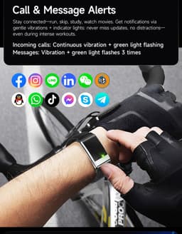 WizBay Premium Select® Smart Bracelet - Screenloze Gezondheidsarmband - ECG - HRV - Hartslag - Zuurstof - Temperatuur - Glucosetrends - BMI - iOS en Android - IP68 - Zilver Rosé — thumbnail 2