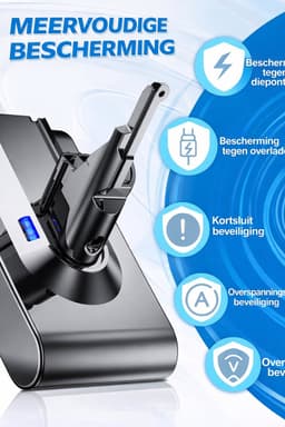 EXPER - V8/SV10 Serie Li-ion 6000mAh/21.6V Plus.Parts Accu voor Dyson — thumbnail 4
