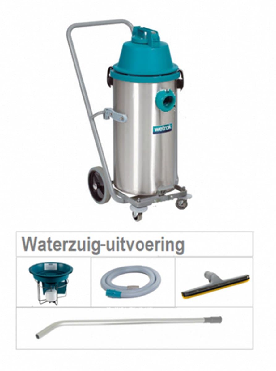 Wetrok Duovac 34 Nat – Professionele Waterzuiger – RVS Ketel – 850W – Industriële Waterzuiger — afbeelding 1