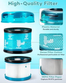 Namajunas - HEPA-filter vervangingsonderdeel geschikt voor Dyson V16 Piston Animal - Stofzuiger accessoire - 2 stuks - Geschikt voor Dyson V16 Piston Animal Submarine DS60 stofzuiger - Uitwasbaar en Herbruikbaar — thumbnail 4