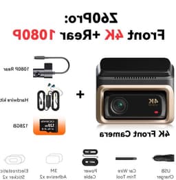 Dashcam – Autocamera – Rijcamera – Vehikel Recorder – Dual Channel Systeem – Haarscherpe 4K UHD Video – Slimme ADAS Veiligheidsalerts — thumbnail 1