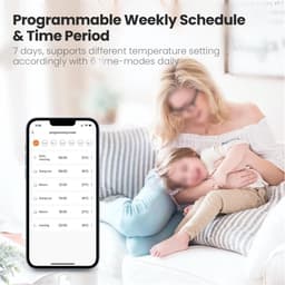 Slimme Programmeerbare Radiatorthermostaat met Zigbee en App-Bediening — thumbnail 3