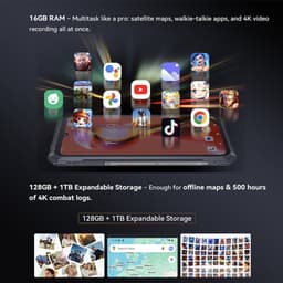 CUBOT Kingkong Power 5 Robuuste Smartphone - 16GB RAM - 128GB ROM - 15300mAh - 6.88 inch 120Hz - IP68/IP69K - Android 15 - NFC - GPS - Zwart — thumbnail 4