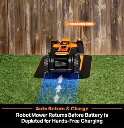 Robotmaaier – Automatische Grasmaaier – Zorgeloze Grasmaaier – Snoerloze Grasmaaier – Tuinmaaier – Zonder Begrenzingskabel – Voor Tuinen Tot 500 m² – Automatisch Opladen & Blokkeerzones Instellen — thumbnail 2