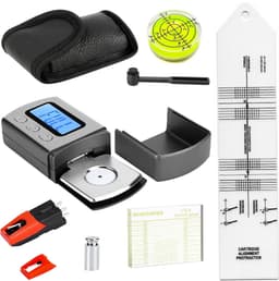 6-delige Platenspeler Afstel Set - Met Digitale Naalddrukmeter, VTA Azimuth Liniaal & Cartridge Protractor - Inclusief Reserve Naald & Borstel - Vinyl Accessoires — thumbnail 1