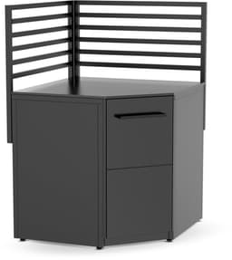 Cozze® back grid corner voor keukenorganisatie - compact en stijlvol wandrek van aluminium — thumbnail 3
