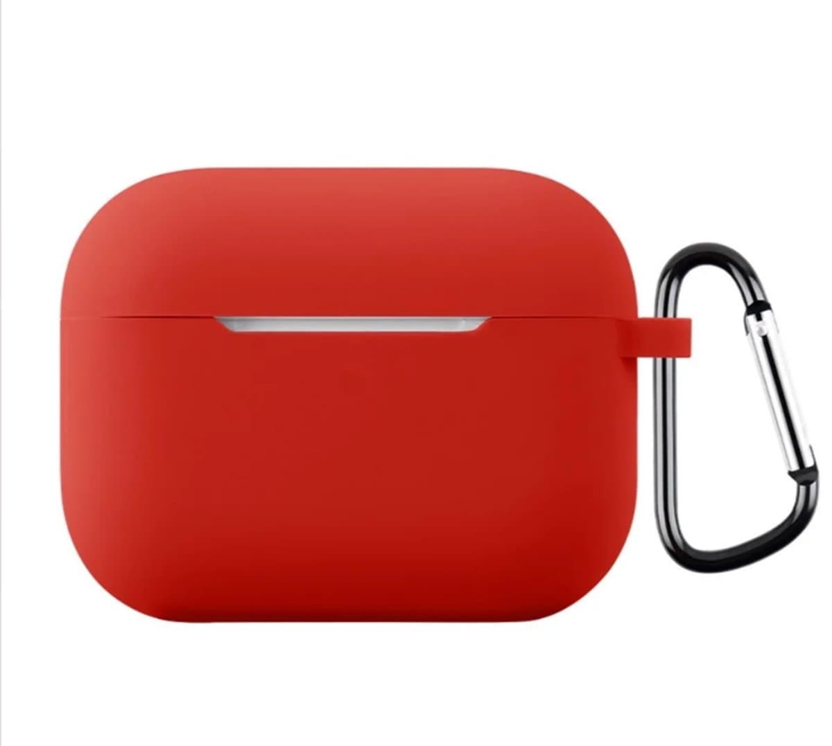Telestore - hoesje geschikt voor AirPods Pro 3 soft case cover - rood - TPU hoesje Beschermhoes - AirPods Pro 3 Cover - AirPods Pro 3 hoesje - Geschikt voor Apple AirPods Pro 3 - gel hoesje met sleutelhanger — afbeelding 1