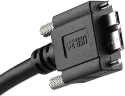 USB 3.0 Kabel M/M met Montageplaat Schroeven - 3 Meter - Geschikt voor Externe Harde Schijf en Mobiele Telefoon — thumbnail 2