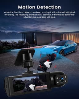 Dual Dashcam met 1080p Full HD en Interne Camera voor Volledige Bescherming — thumbnail 5