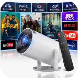 PEEKGUARD® ProVision 4 - Mini Beamer Wit - WiFi - HDMI - Bluetooth - 4K support Beamers Scherm - Apple & Android - Projector Draagbaar - Incl. HDMI kabel & Afstandsbediening — thumbnail 4