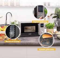 Magnetron met Grillfunctie RVS 20 Liter 700W — thumbnail 4
