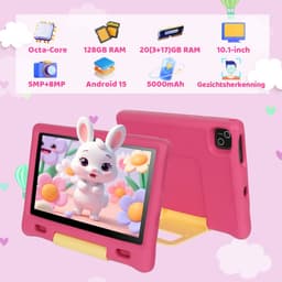 kotsren KT1026 - Android 15 kindertablet - 10.1 inch - 20(3+17)GB RAM/128GB ROM– 5000mAh - Roze — thumbnail 3
