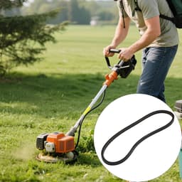 Vervangende grasmaaier riem - Aandrijfriem Gazonmaaier - Gazononderhoud - Duurzame rubberconstructie - 754 cm lengte — thumbnail 2