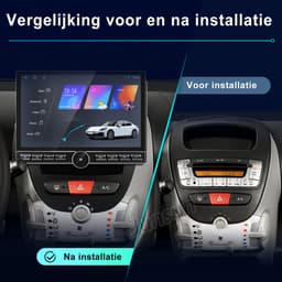 Junsun Android 15 Autoradio Geschikt Voor Toyota Aygo Peugeot 107 Citroen C1 Accessoires - 13.1'' - 6GB+128GB, Draadloze CarPlay & Andriod Auto, DAB+, GPS-Navigatiesystem, Bluetooth, Microfoon, 2K Touch Screen, 4G Lte, DSP, Octa-core processor — thumbnail 5