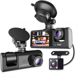 1080P high-definition dashcam, driewegcamera, groothoeklens, binnen- en buitenopname met beeld-in-beeld, eenvoudige installatie — thumbnail 1