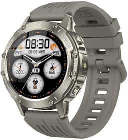 Knobbout 1.46” Scherm (3.7cm) Sportieve Smartwatch met LED Zaklamp – Bluetooth Bellen – HD Touchscreen (360×360) – 100+ Sportmodi – Hartslag, Bloeddruk & SpO₂ – IP68 Waterdicht – Muziekbediening – Android & iOS - Grijs — thumbnail 3
