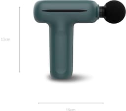 Aura® Massage Gun Professioneel – Massage Pistool - Massage Apparaat - Grijsgroen -13cm x 5cm x 15cm — thumbnail 2