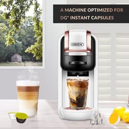 HiBREW H2A 4-in-1 Koffiezetapparaat voor Koude/Warme Extractie - Koffiesterkte Handmatig Instelbaar - 19 Bar Hoge Extractie - Afneembaar Waterreservoir van 600 ml - Bescherming Tegen Droogkoken - Wit — thumbnail 5