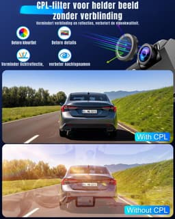 Florixa® Dashcam Voor en Achter - Dashcam - Dashcam Voor Auto - Zwart - ‎4 x 11 x 5 cm; 100 g — thumbnail 3