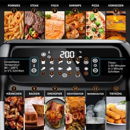Luchtfriteuse 4-in-1 met 12 programma's: Oven, Grill en Drogen — thumbnail 3