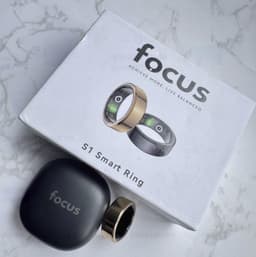 Focus® S1 Smart Ring - Rose gold - Maat 9 - Hartslag - Menstruatiecyclus - Slaap Monitor - Slimme Ring - Sport Prestatie - Stappenteller -IP68 Waterdicht - O2 Meting - Dames - Heren - Wearables - Oplaad Case - beschermring — thumbnail 2