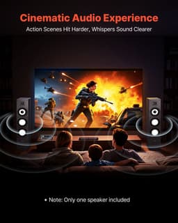 VEVOR Staande Luidspreker 2-Weg Systeem Hifi 200W 70Hz–20kHz 2,54CM Tweeter — thumbnail 3