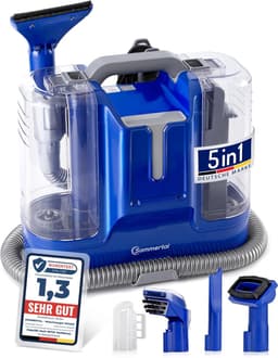 Sommertal MultiCleaner WS450 5in1 Apparaat voor Tapijt, Trap, Bekleding, Bank, Auto, Dieren, Vlekken, krachtige 450w Motor, Wasstofzuiger, met accessoires, Zelfreinigend — thumbnail 1