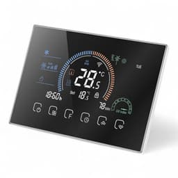 Thermostaat inbouw | Wifi touchscreen | 4-draads 230V 3A | Tuya Smart Life | Zwart — thumbnail 4