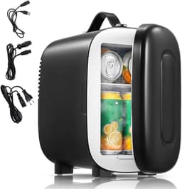DnA® Mini koelkast 4L - Skincare & make-up fridge - Mini Koelkasten - Zwart - ‎27cm x 16cm x 23cm — thumbnail 1
