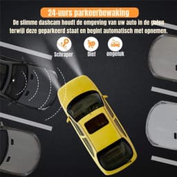 Aurixi® Dashcam Voor en Achter - Dashcam - Autocamera - Zwart - Inclusief SD-kaart - Zwart -‎ 4cm x 9cm x 6cm — thumbnail 2
