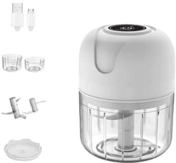 Mini Elektrische uiensnijder - Krachtige Press voor Knoflook & Ui - Mini chopper-Draadloze keukensnijder — thumbnail 1