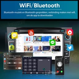Junsun Android 15 Autoradio Geschikt Voor Opel Astra H Corsa C & D Agila Combo Antara Vectra Zafira Meriva Vivaro Tigra, Draadloze CarPlay - Achteruitrijcamera- DAB+ - GPS-Navigatie - SWC- Bluetooth, WiFi, FM, RDS, 7-inch Touchscreen, DSP, Quad-Core — thumbnail 4